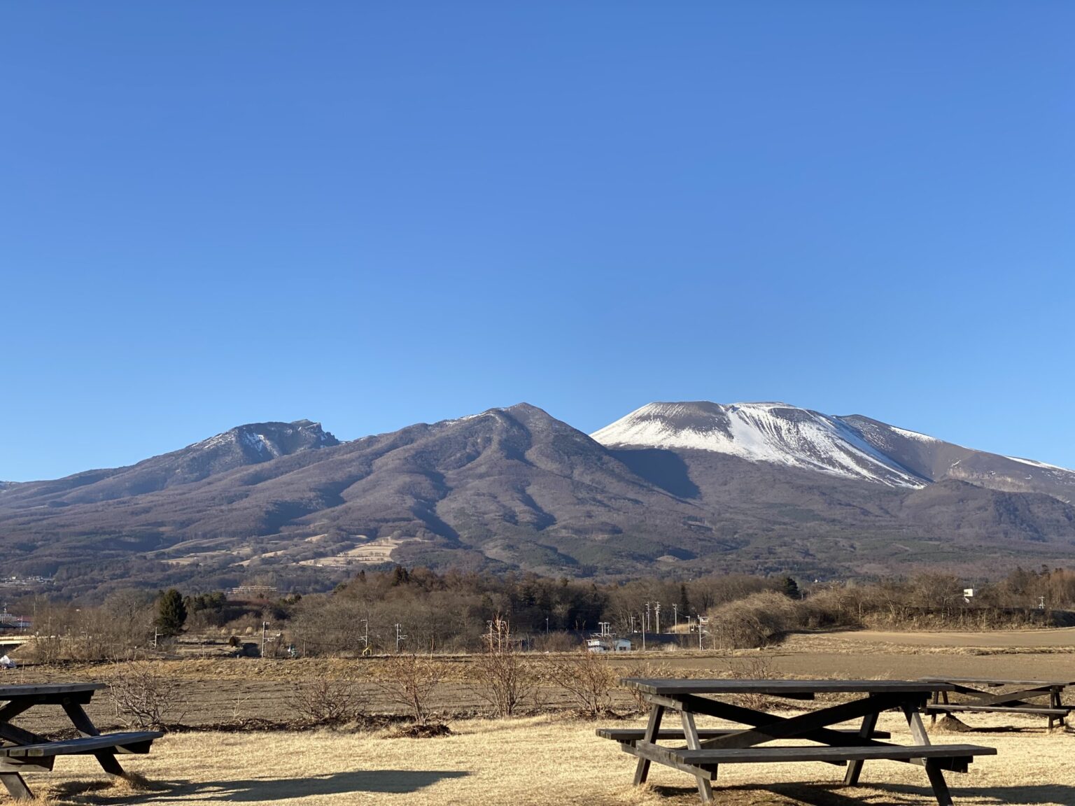 佐久平の空と、山なみ